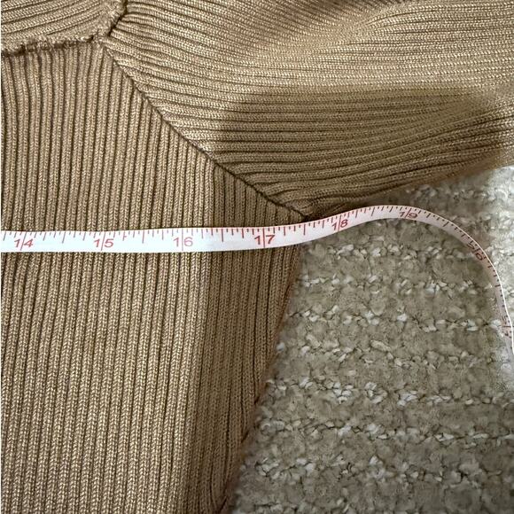 NWT Fashion Nova Tamara Camel Ribbed Knit Sweater Maxi Bodycon Dress Size 2XL - Picture 5 of 12